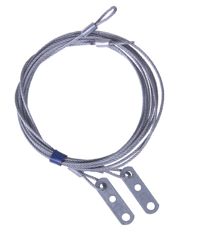 Safety Cable Assembly, 1/8" 7X7, 8'