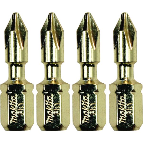 Makita Impact GOLDÂ® #1 Phillips Insert Bit, 4/pk