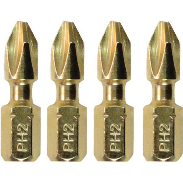 Makita Impact GOLDÂ® #2 Phillips Insert Bit, 4/pk