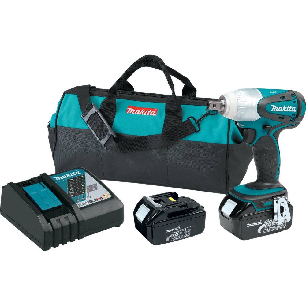 Makita 18V LXTÂ® Lithiumâ€‘Ion 1/2" Impact Wrench Kit